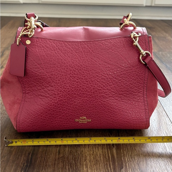 Coach F22348 Faye Carryall, Mixed Material Rouge/Gold - Picture 3 of 16